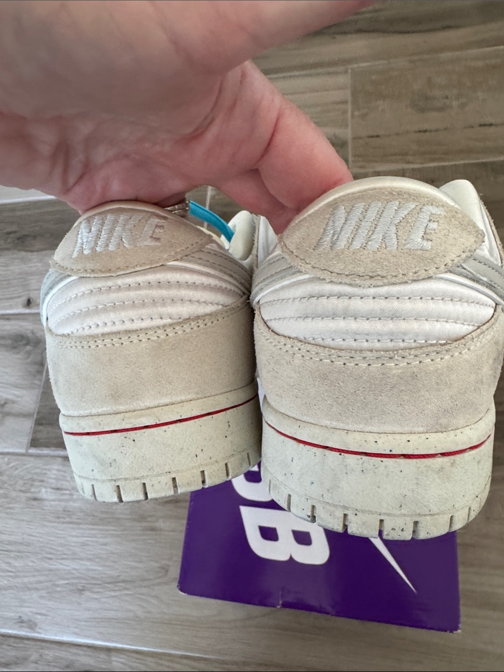 Nike SB Dunk Low PRM 9 1/2 in coconut milk/bone - Picture 4 of 8